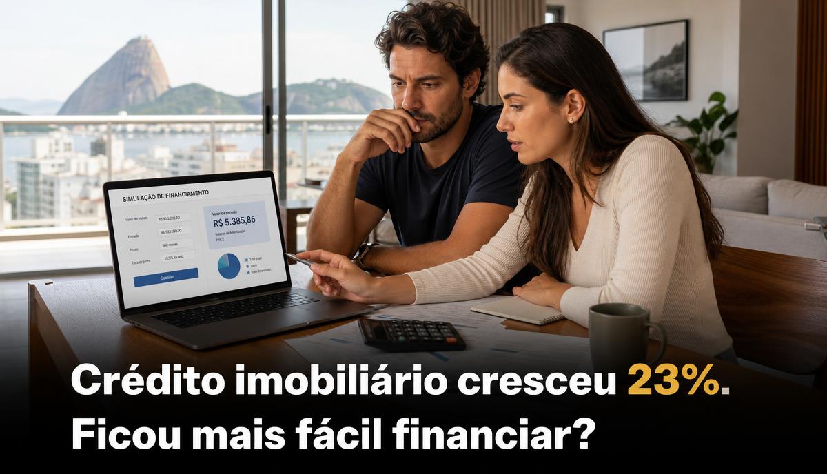 Capa da matéria: O crédito imobiliário cresceu 23%. Então ficou mais fácil financiar?