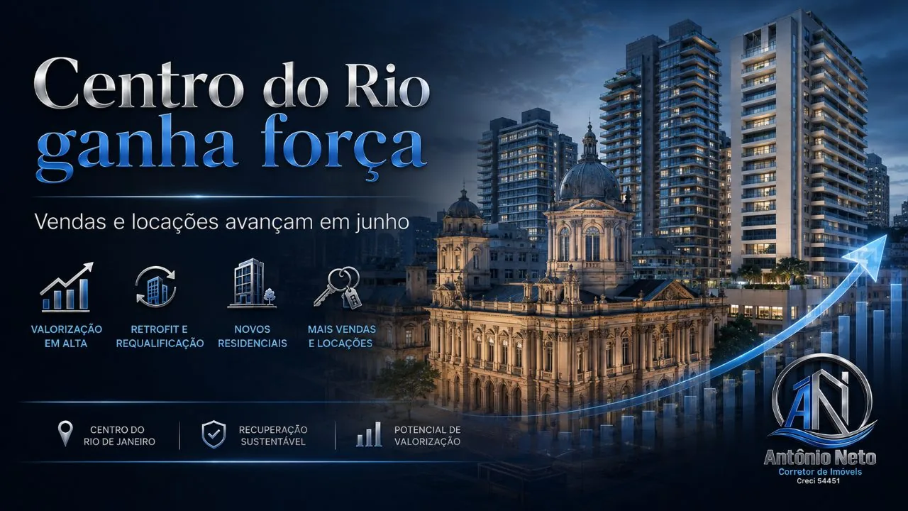 Capa da matéria: Zona Central do Rio ganha força em vendas e locações e reforça potencial de valorização