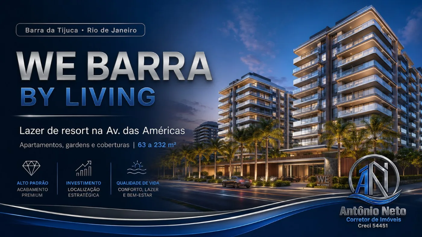 Capa da matéria: WE Barra by Living: novo residencial com lazer de resort chega à Avenida das Américas