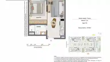 Planta ilustrativa — Studio Design no Feel Pontal Oceânico